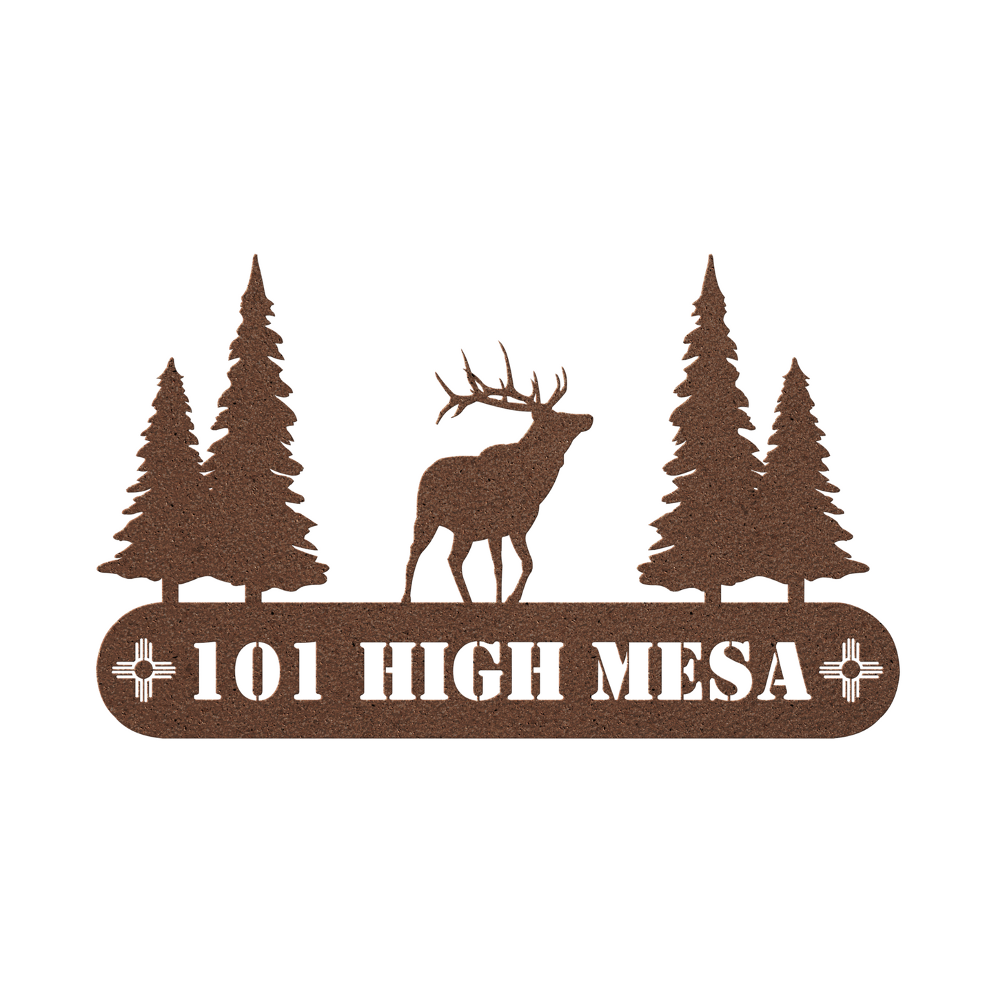 New Mexico Elk Address Sign