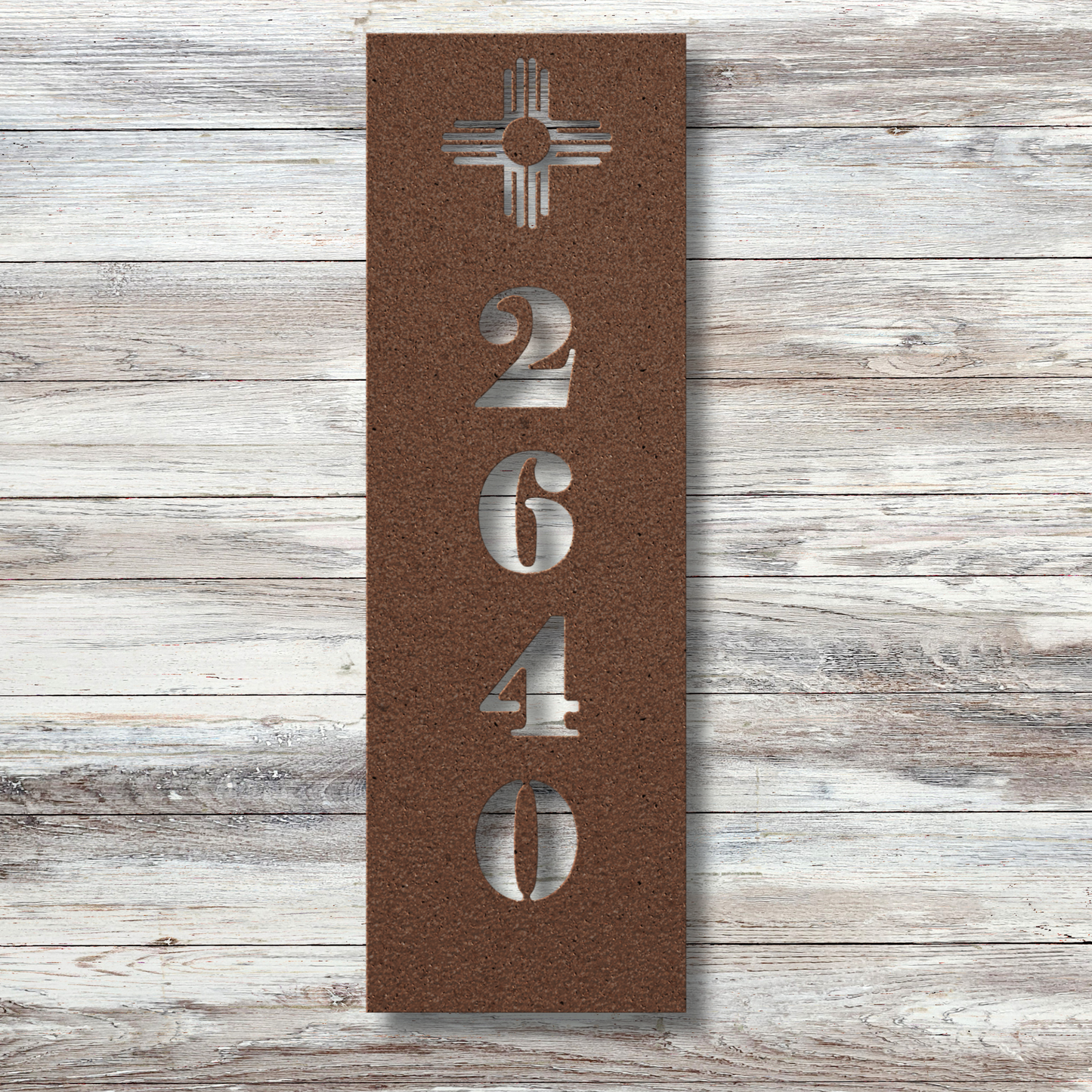 New Mexico Vertical Modern Address Sign