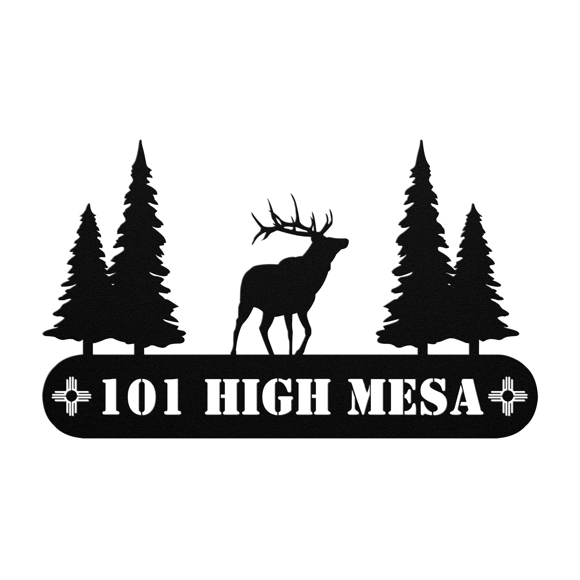 Elk Address Sign top HN15